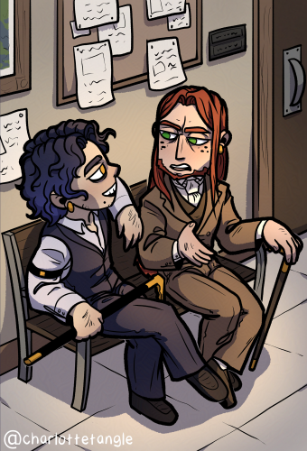 Atlas and Hawthorne (artfight 2024)