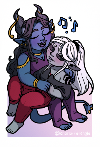 Melody and Alys (artfight 2024)